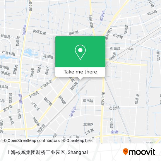 上海核威集团新桥工业园区 map