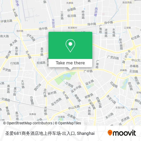圣爱681商务酒店地上停车场-出入口 map