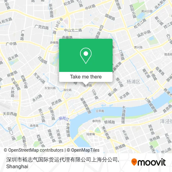 深圳市裕志气国际货运代理有限公司上海分公司 map
