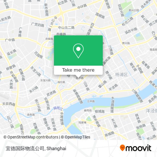 宜德国际物流公司 map