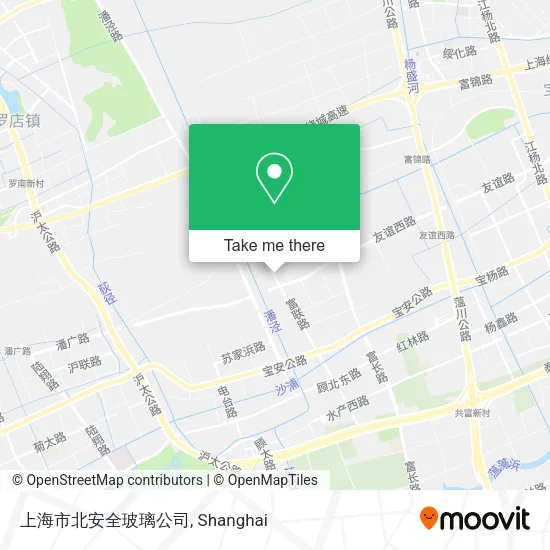 上海市北安全玻璃公司 map