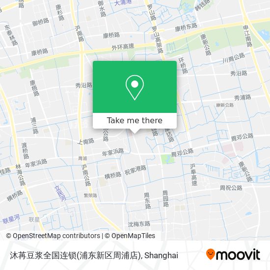 沐苒豆浆全国连锁(浦东新区周浦店) map