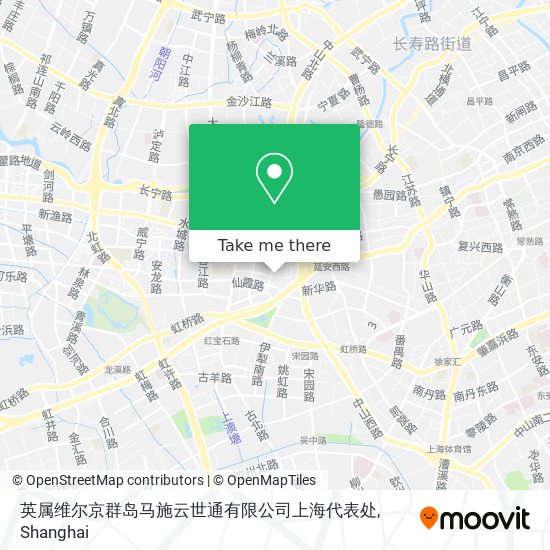 英属维尔京群岛马施云世通有限公司上海代表处 map