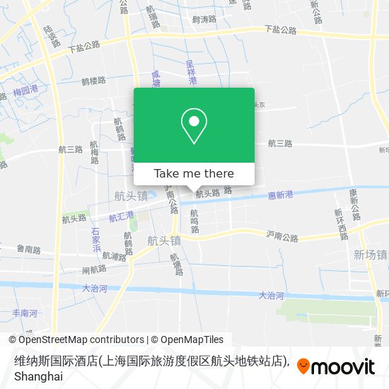 维纳斯国际酒店(上海国际旅游度假区航头地铁站店) map