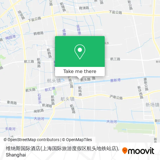 维纳斯国际酒店(上海国际旅游度假区航头地铁站店) map