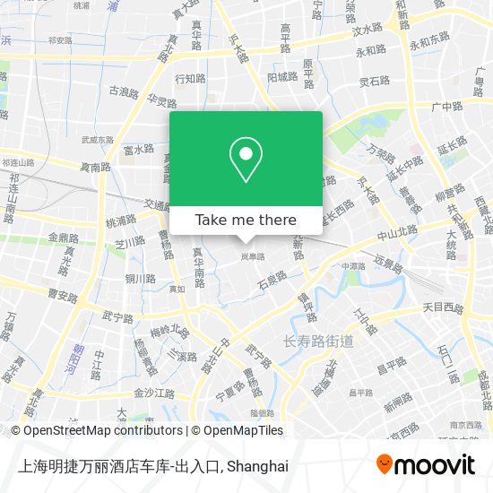 上海明捷万丽酒店车库-出入口 map