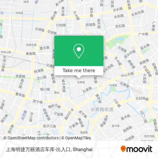 上海明捷万丽酒店车库-出入口 map