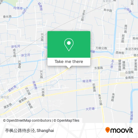 亭枫公路待步泾 map