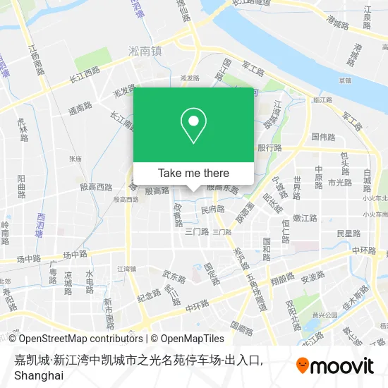 嘉凯城·新江湾中凯城市之光名苑停车场-出入口 map