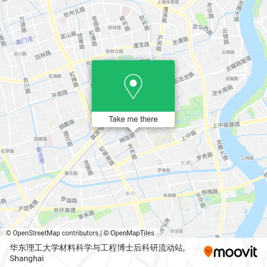 华东理工大学材料科学与工程博士后科研流动站 map