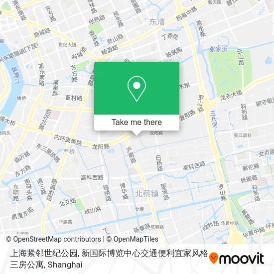 上海紧邻世纪公园, 新国际博览中心交通便利宜家风格三房公寓 map