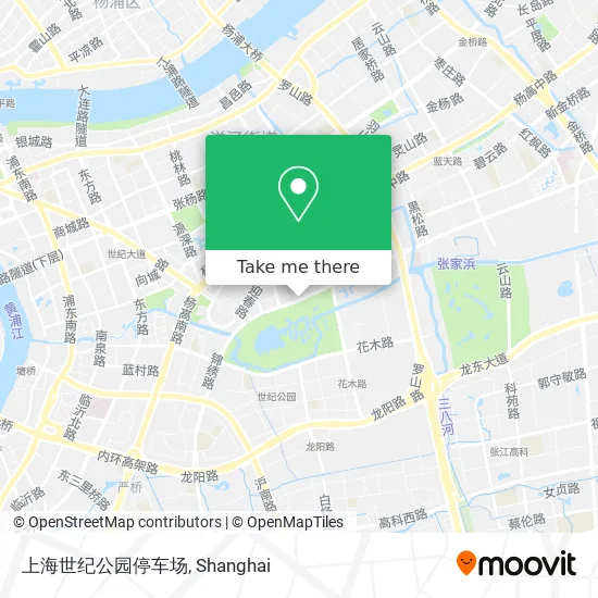 上海世纪公园停车场 map