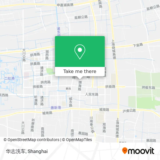 华志洗车 map