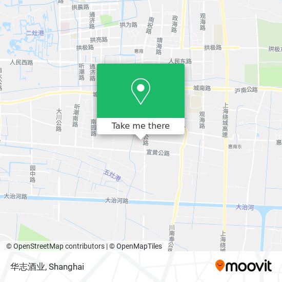 华志酒业 map