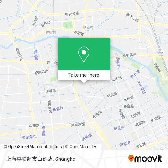 上海嘉联超市白鹤店 map