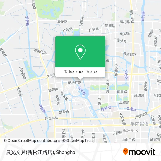 晨光文具(新松江路店) map