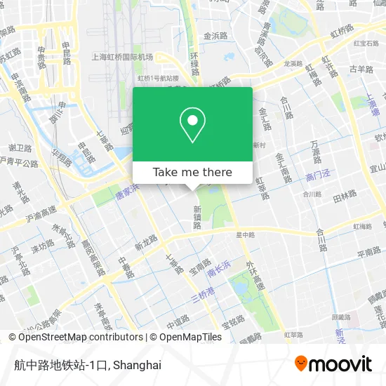 航中路地铁站-1口 map