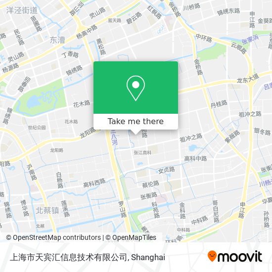 上海市天宾汇信息技术有限公司 map