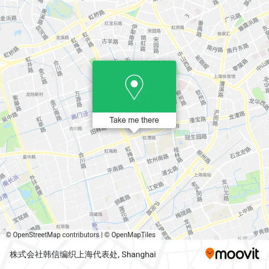 株式会社韩信编织上海代表处 map