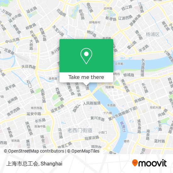 上海市总工会 map