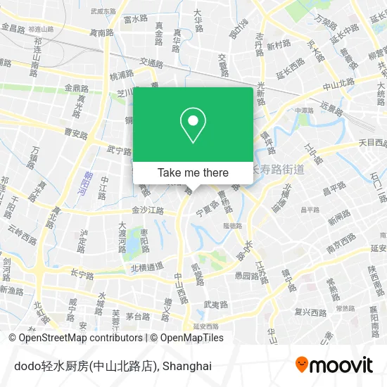dodo轻水厨房(中山北路店) map