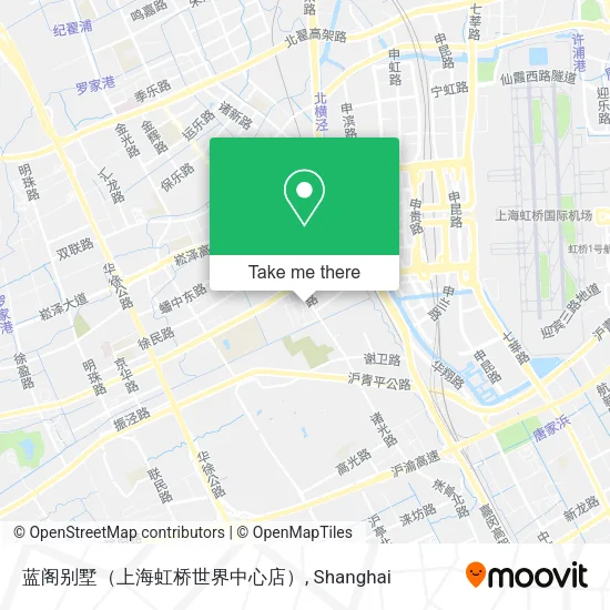 蓝阁别墅（上海虹桥世界中心店） map