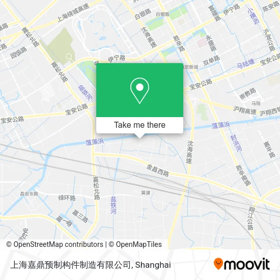 上海嘉鼎预制构件制造有限公司 map