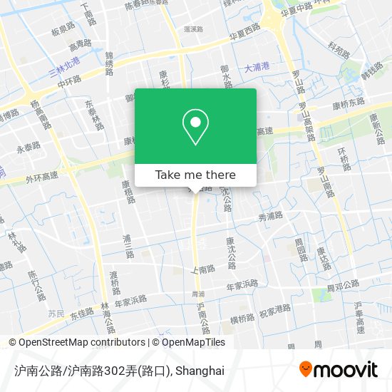 沪南公路/沪南路302弄(路口) map