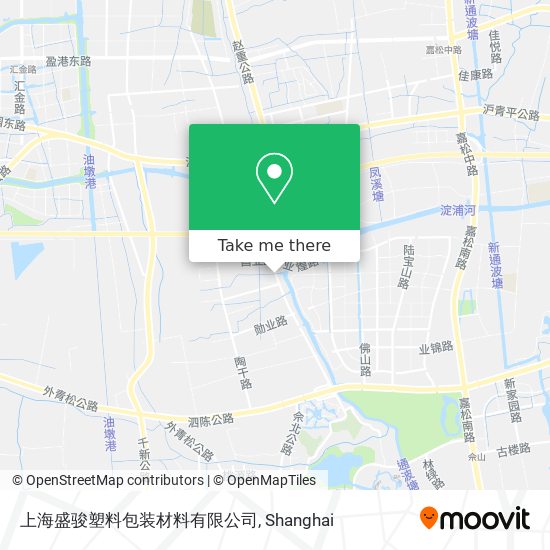 上海盛骏塑料包装材料有限公司 map