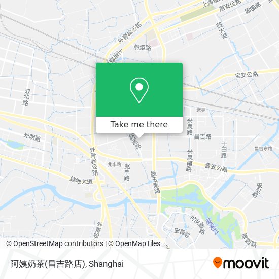 阿姨奶茶(昌吉路店) map
