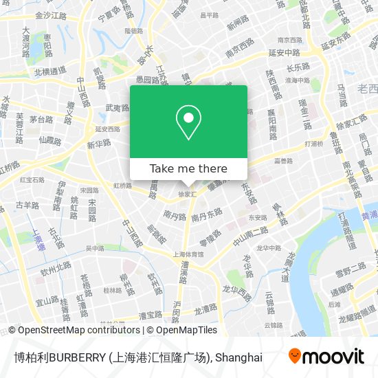 博柏利BURBERRY (上海港汇恒隆广场) map