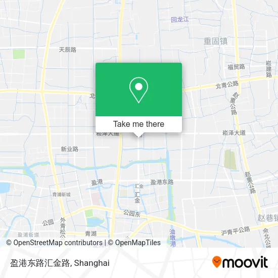 盈港东路汇金路 map