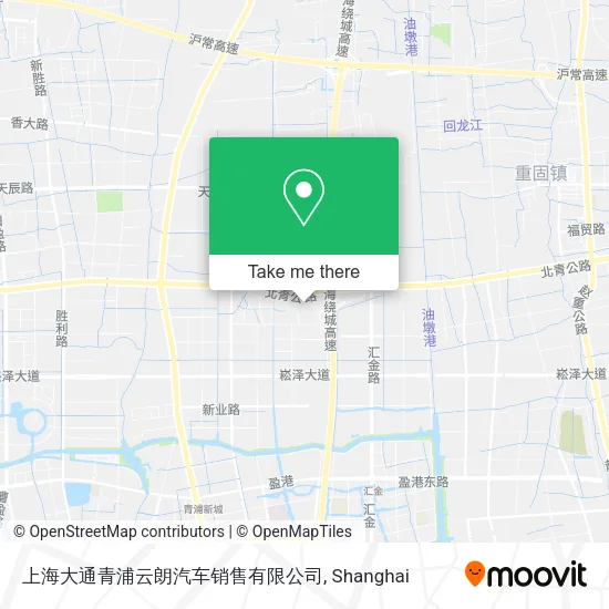 上海大通青浦云朗汽车销售有限公司 map