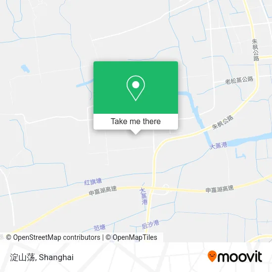 淀山荡 map