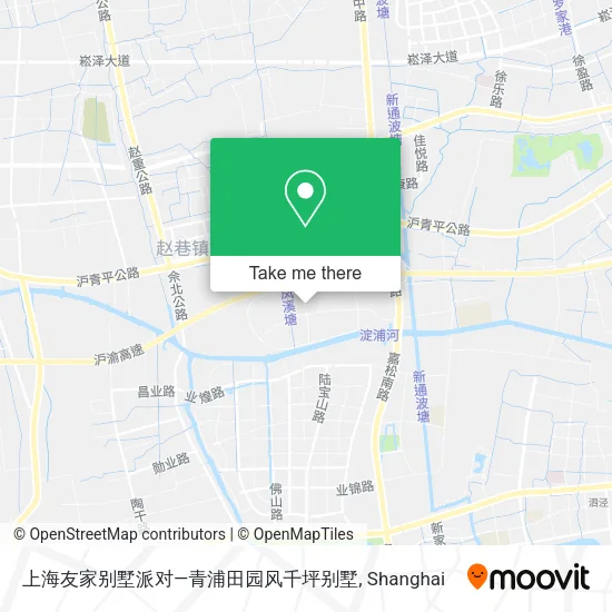 上海友家别墅派对—青浦田园风千坪别墅 map