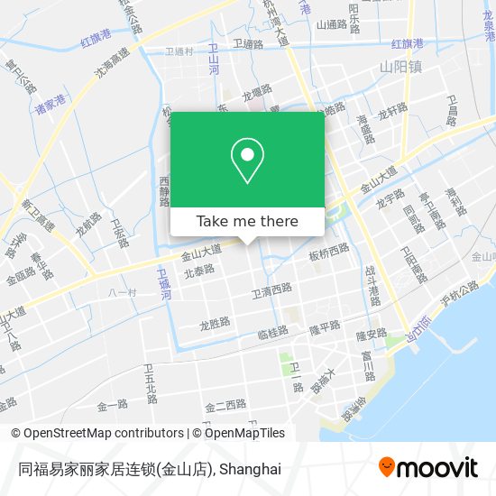 同福易家丽家居连锁(金山店) map