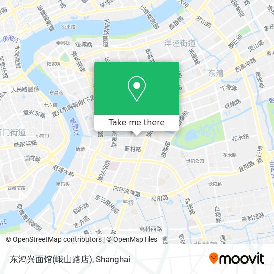 东鸿兴面馆(峨山路店) map