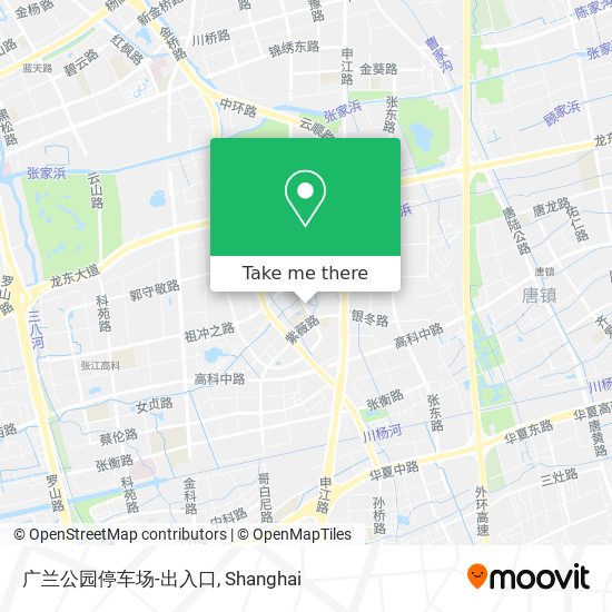 广兰公园停车场-出入口 map