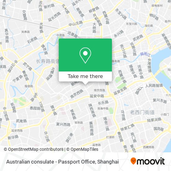 Australian consulate - Passport Office map