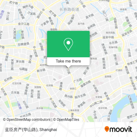 蓝臣房产(华山路) map