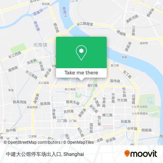 中建大公馆停车场出入口 map