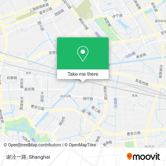 谢泾一路 map