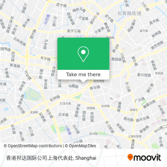 香港邦达国际公司上海代表处 map