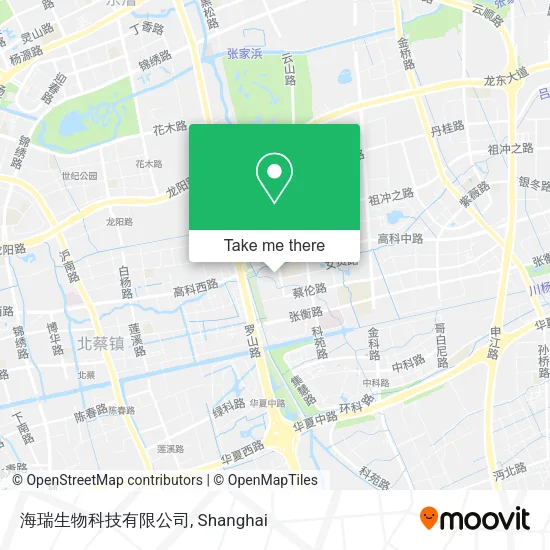 海瑞生物科技有限公司 map