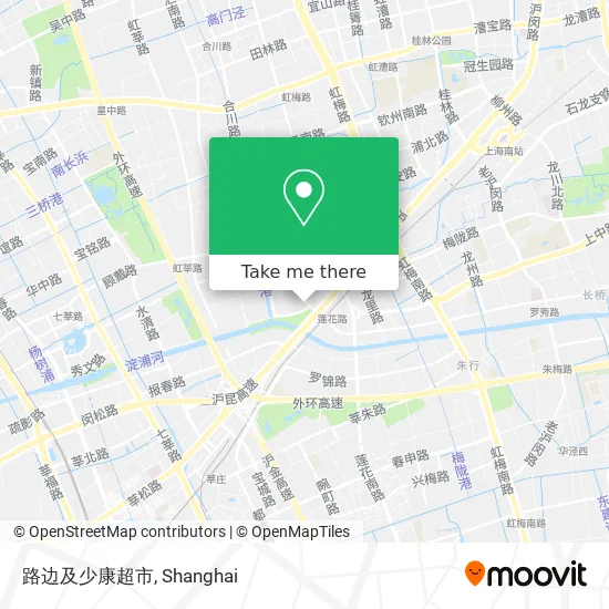 路边及少康超市 map