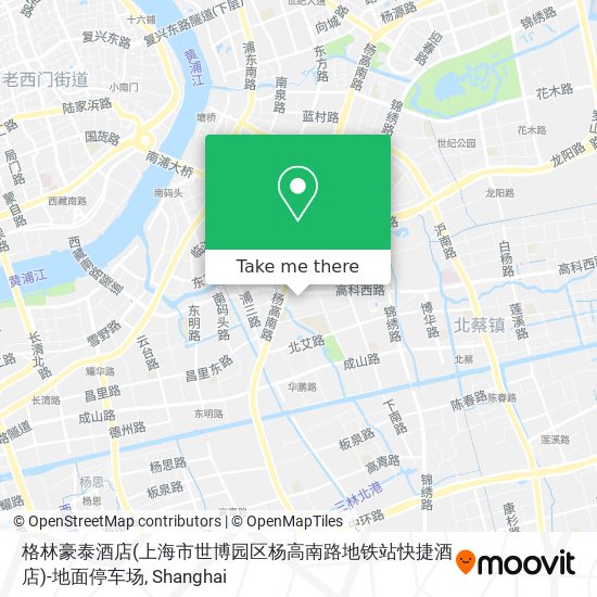 格林豪泰酒店(上海市世博园区杨高南路地铁站快捷酒店)-地面停车场 map