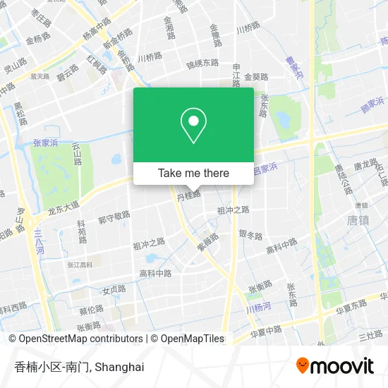 香楠小区-南门 map