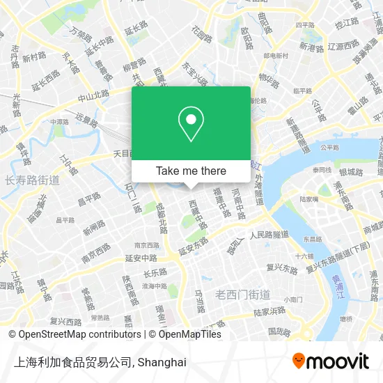 上海利加食品贸易公司 map