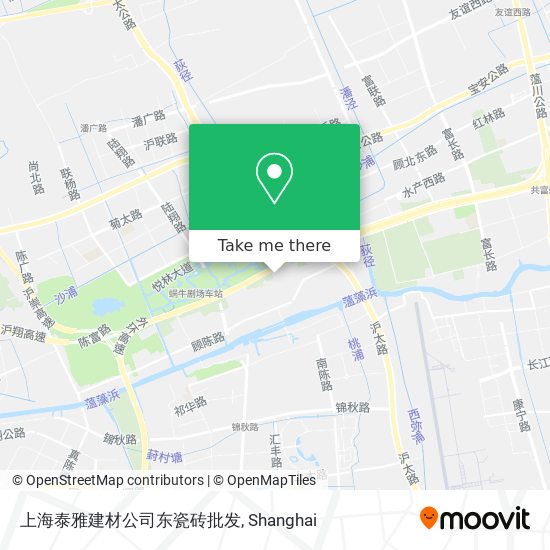 上海泰雅建材公司东瓷砖批发 map