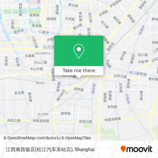 江西南昌饭店(松江汽车东站店) map